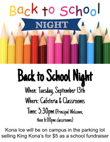 Back to School Night