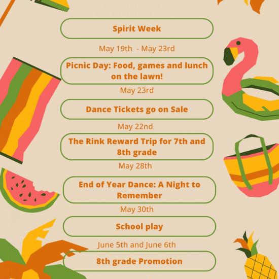 END OF YEAR DATES
